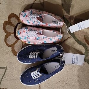LOT of (2) Old Navy slip-on shoes, size 1